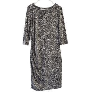 J.McLaughlin Abstract Print Jersey Sheath Dress Size Large